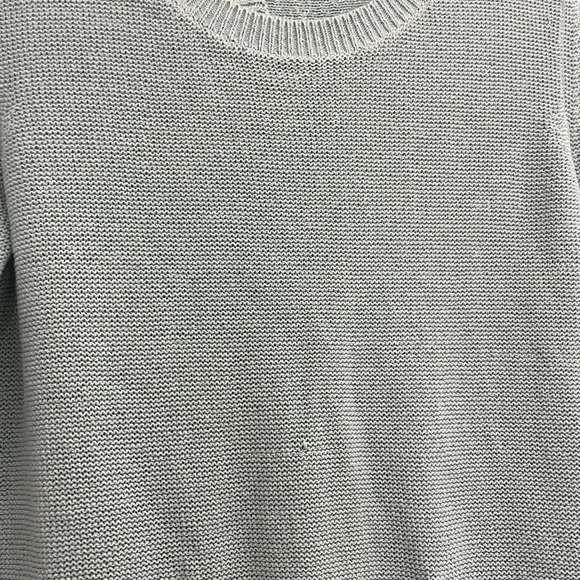 LOFT sweater women’s knit open back teal pullover preppy office workwear - Picture 2 of 5